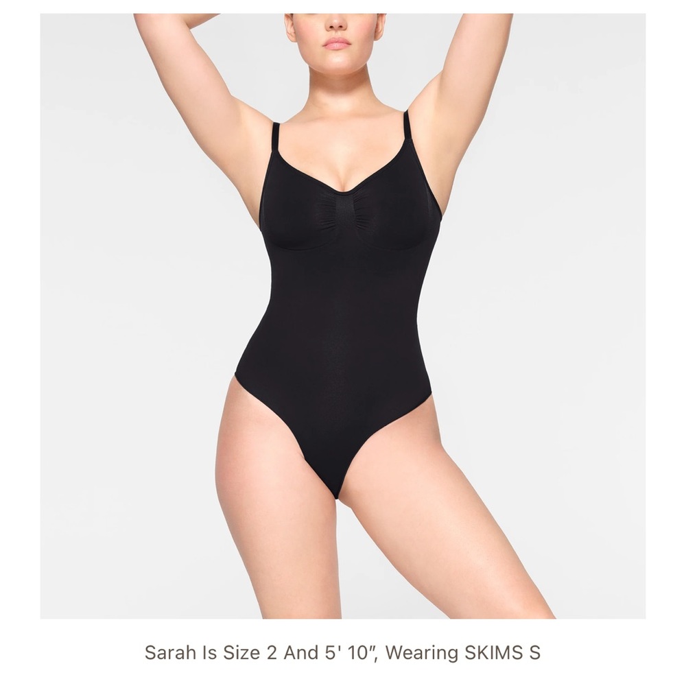 Skims sculpting bodysuit in onyx